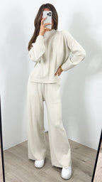 DELTA KNIT PANT - BONE