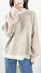 BESSIE STITCH KNIT - MOCHA