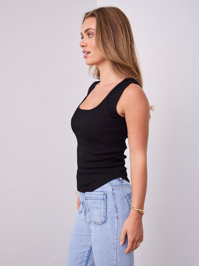 SATURDAY TANK TOP - BLACK