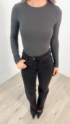 KAYLA TOP - CHARCOAL