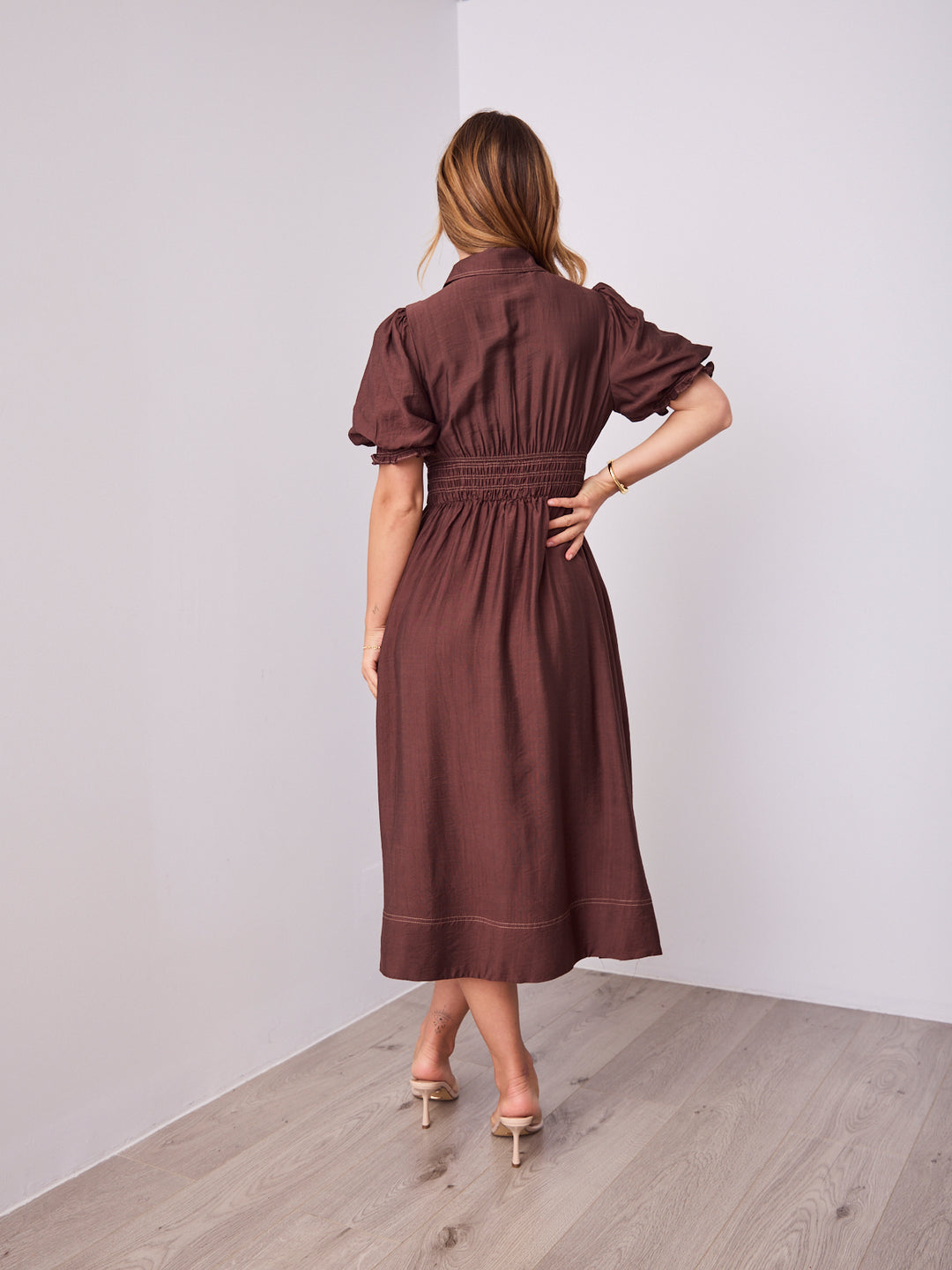 MARCIA DRESS - CHOCOLATE