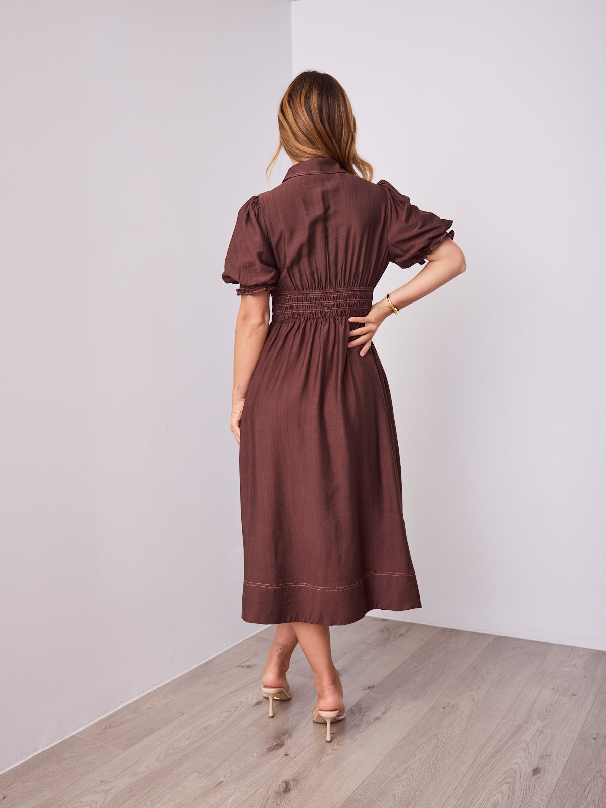 MARCIA DRESS - CHOCOLATE
