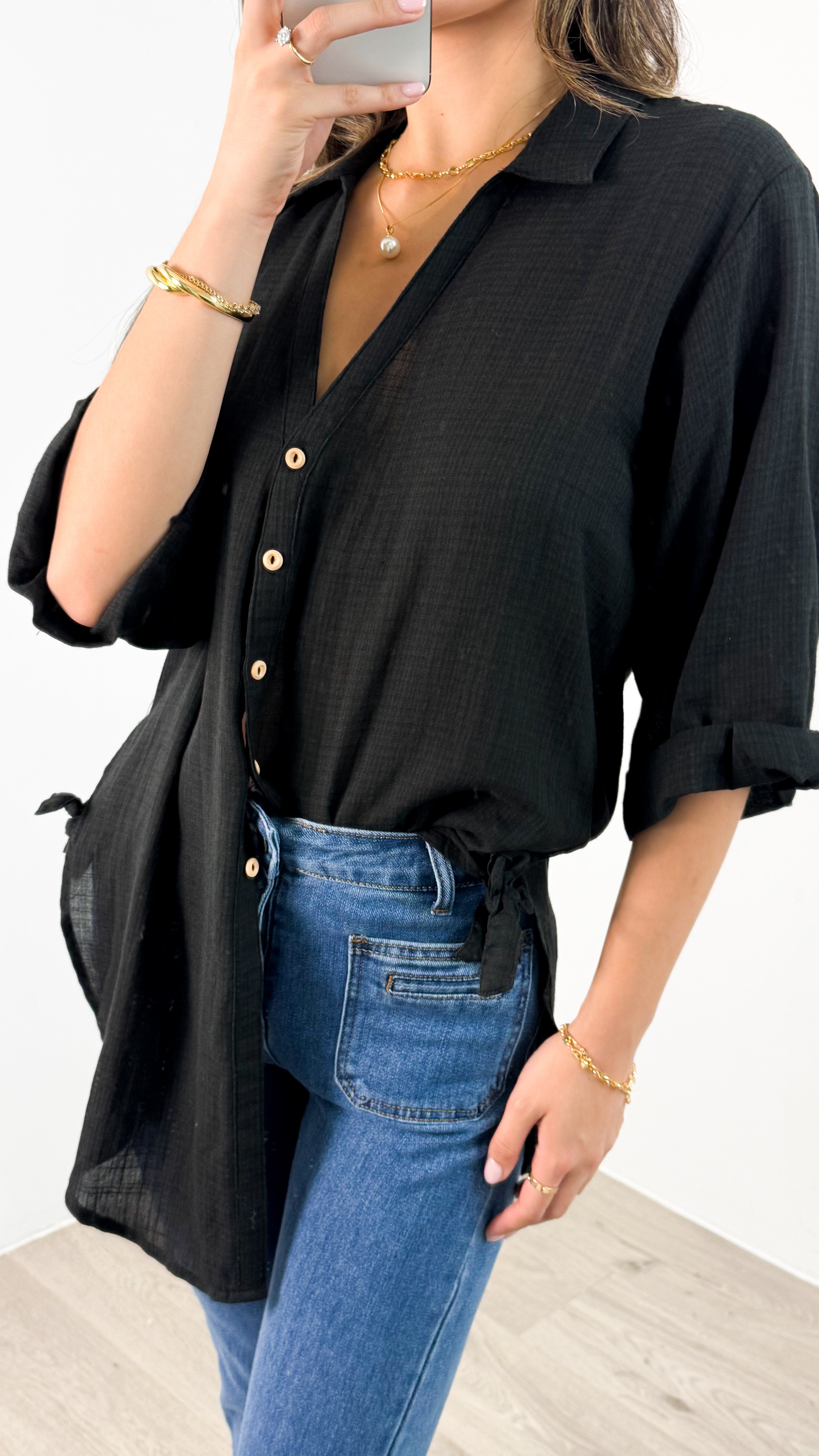 CASPER SHIRT - BLACK