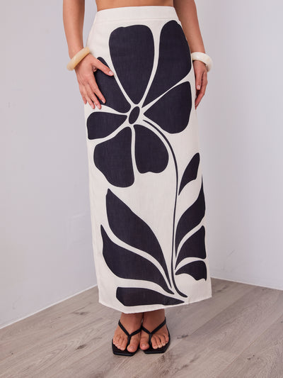 KOKO MAXI SKIRT - CREAM