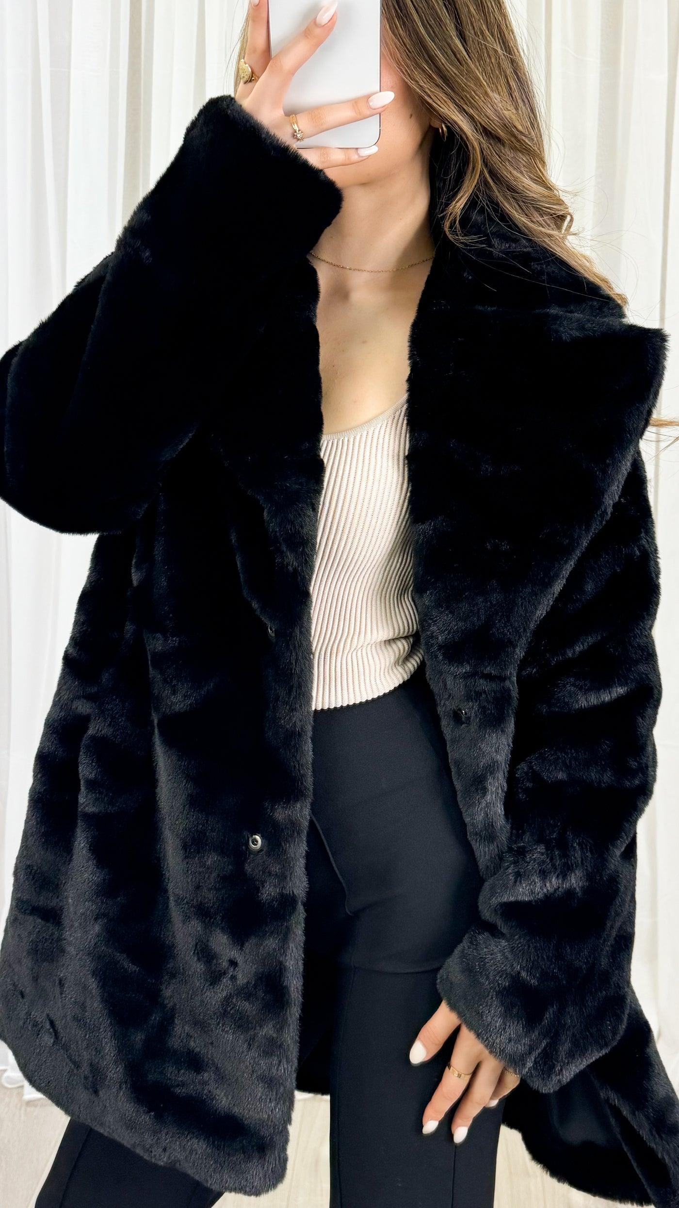 LANI COAT - BLACK