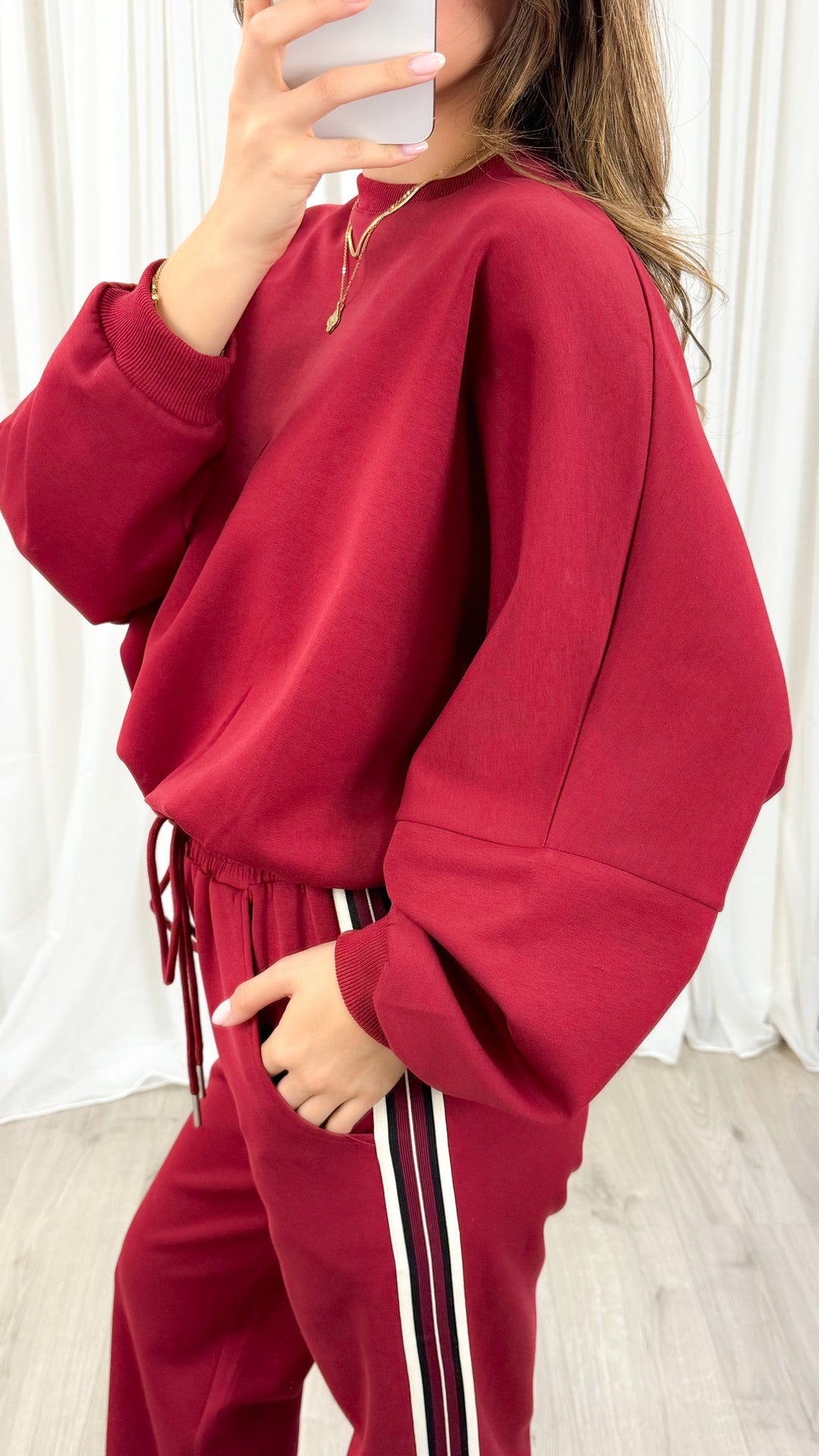 DANTE SWEAT TOP - WINE