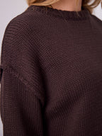 MARLO KNIT JUMPER- CHOCOLATE