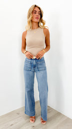 FITZROY JEAN - MEDIUM BLUE