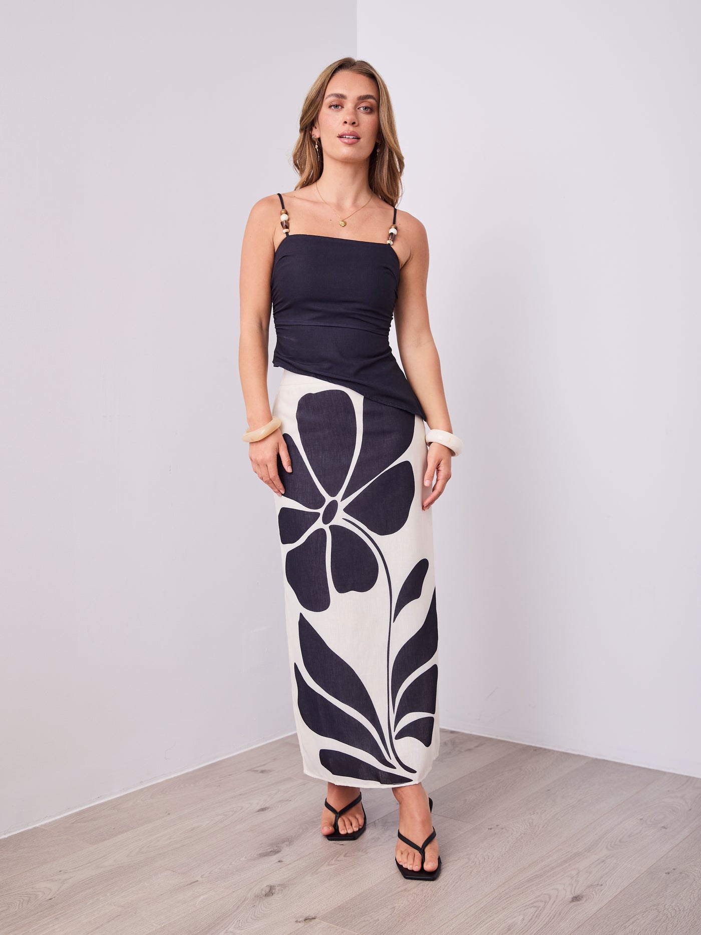 KOKO MAXI SKIRT - CREAM