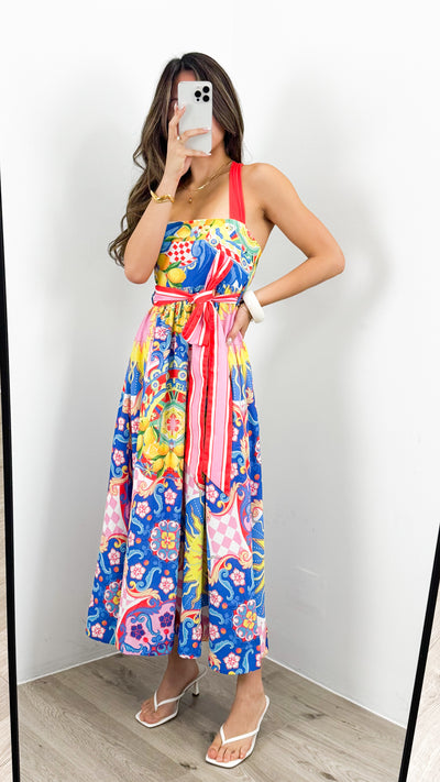 SUMMER SICILY DRESS - MULTI