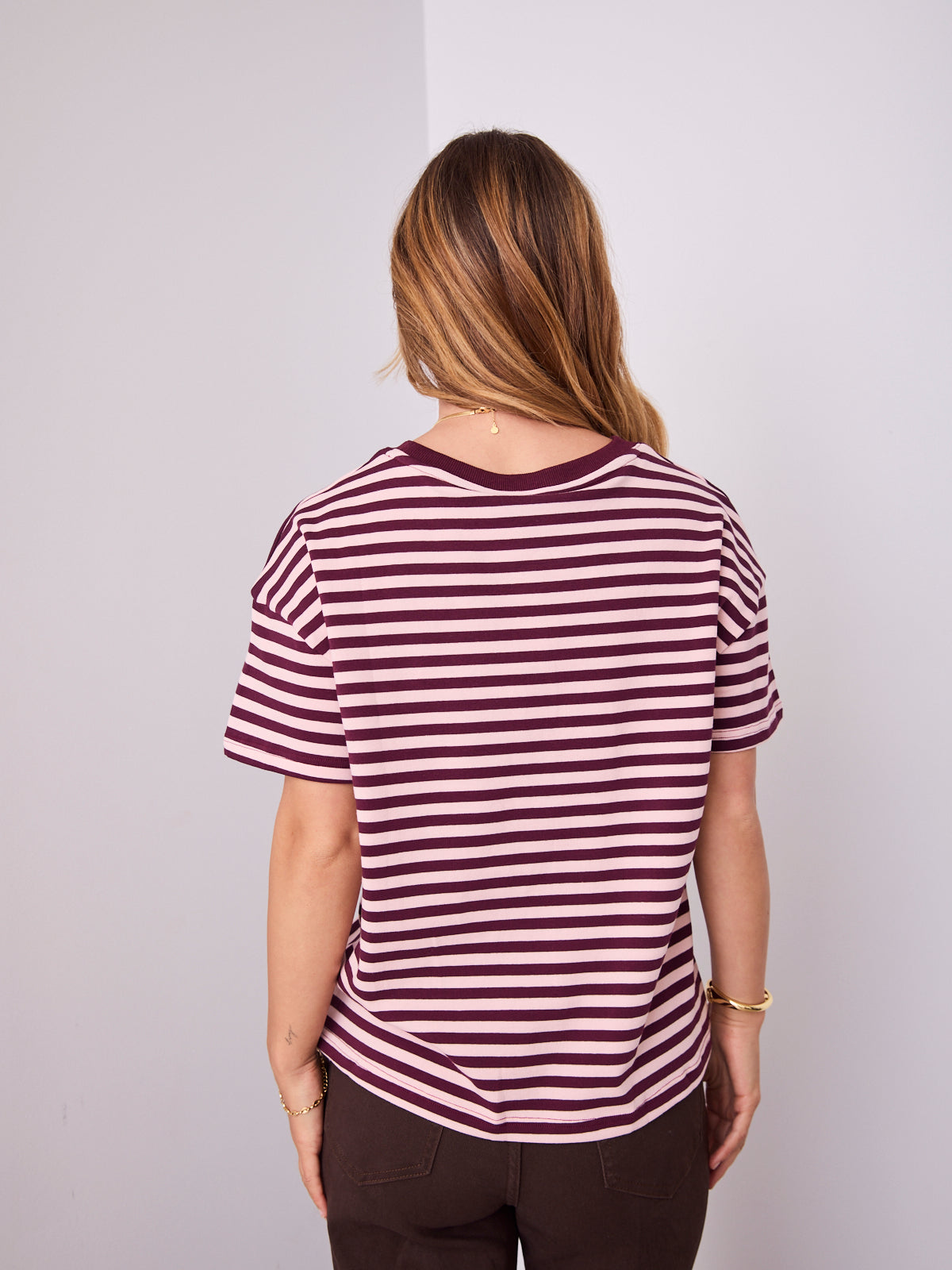 EASY TUCK TEE - STRIPE