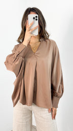 BELLA BLOUSE - COCOA
