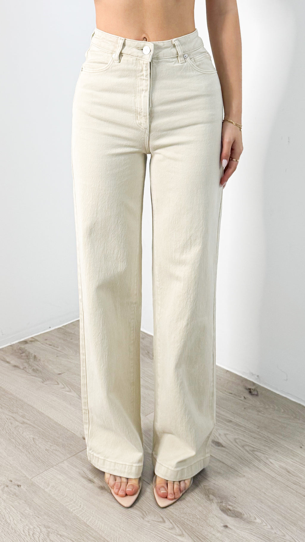 ‘ABRAND’ 94 HIGH WIDE JEANS - BONE