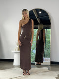 ZAHNI DRESS - CHOCOLATE
