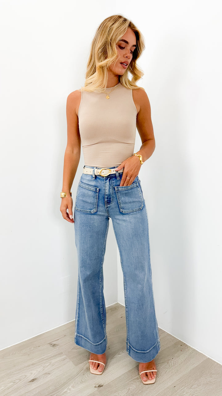 FITZROY JEAN - MEDIUM BLUE