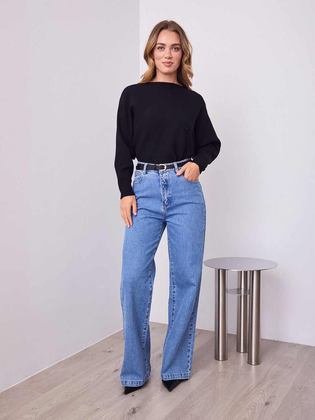 MONA KNIT  - BLACK