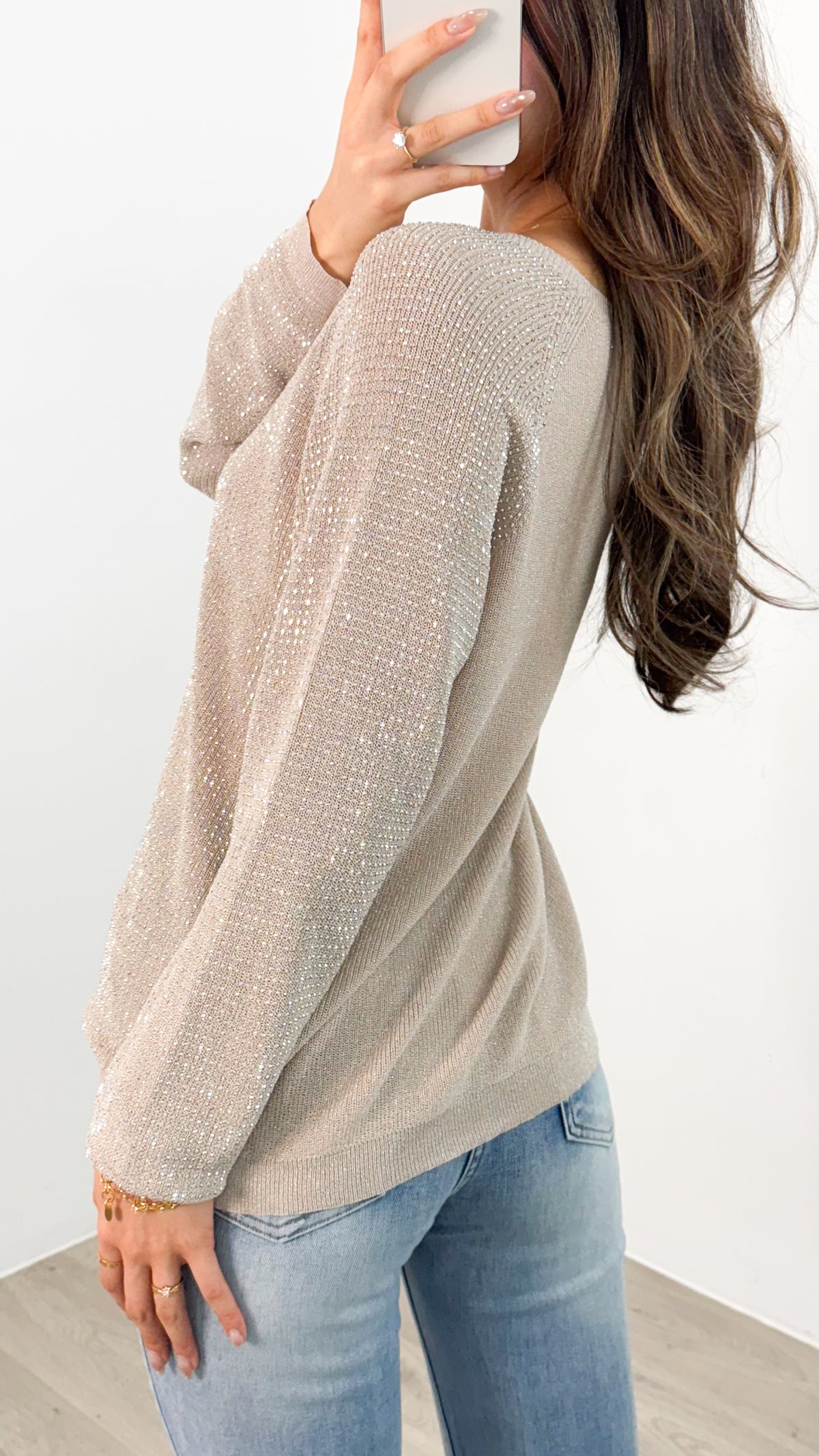 WHITNEY TOP - SILVER