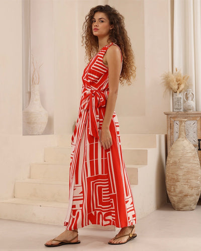 REBECCA MAXI DRESS - RED