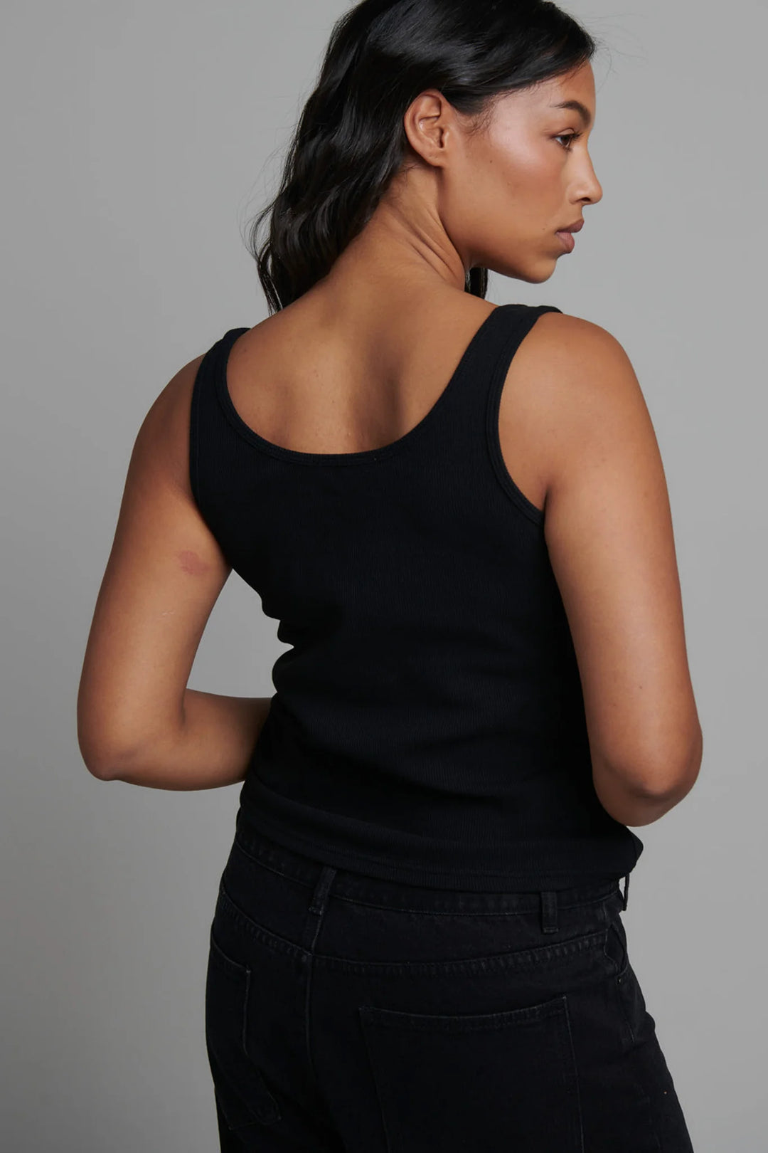 'BAYSE' JORDY TANK - BLACK