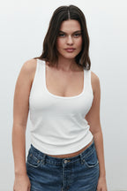 'BAYSE' JORDY TANK - WHITE