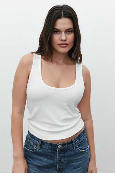 'BAYSE' JORDY TANK - WHITE