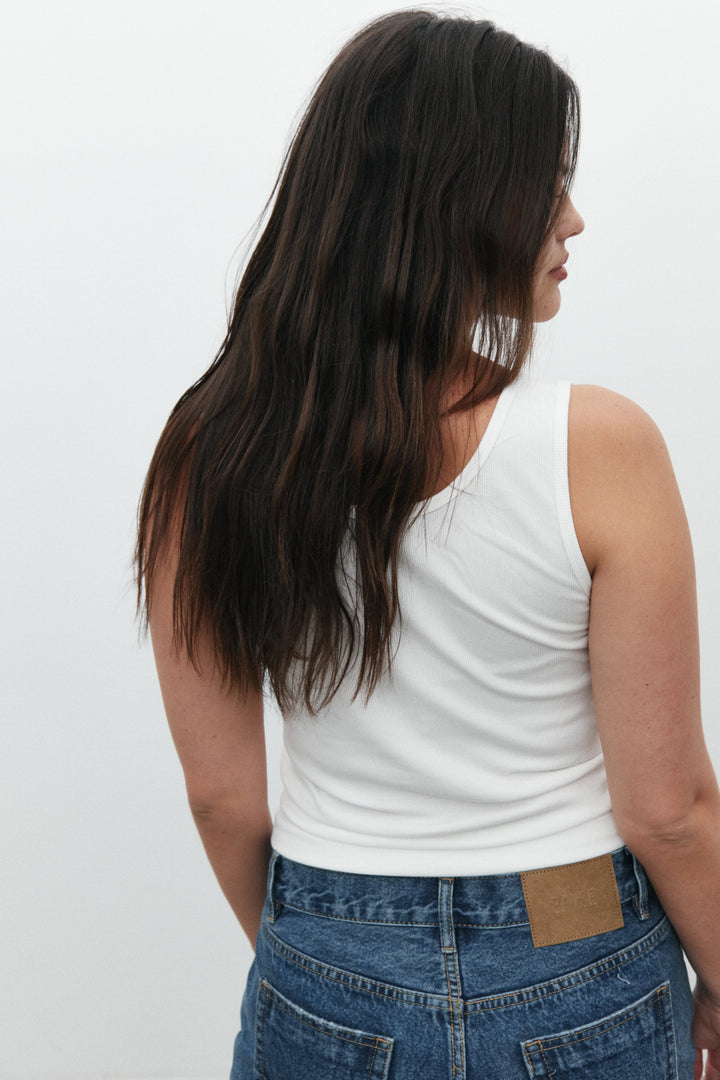 'BAYSE' JORDY TANK - WHITE