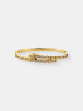 SEREN DIAMANTE 18K GOLD PLATED BANGLE - GOLD