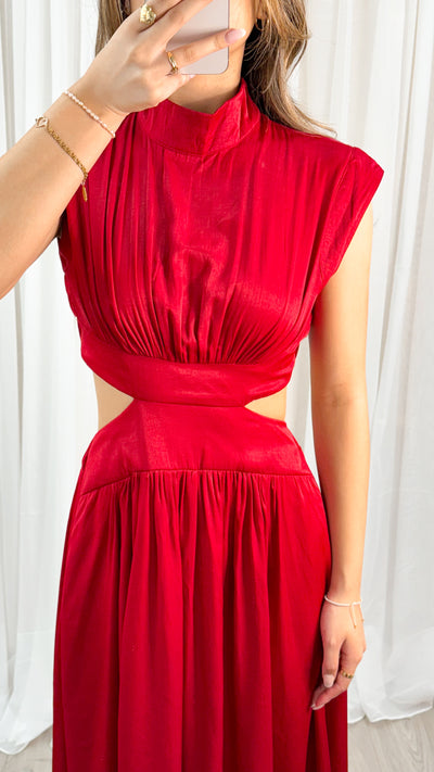 KAVIA DRESS - RED