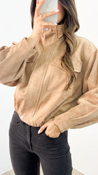 TULLY BOMBER JACKET - BEIGE