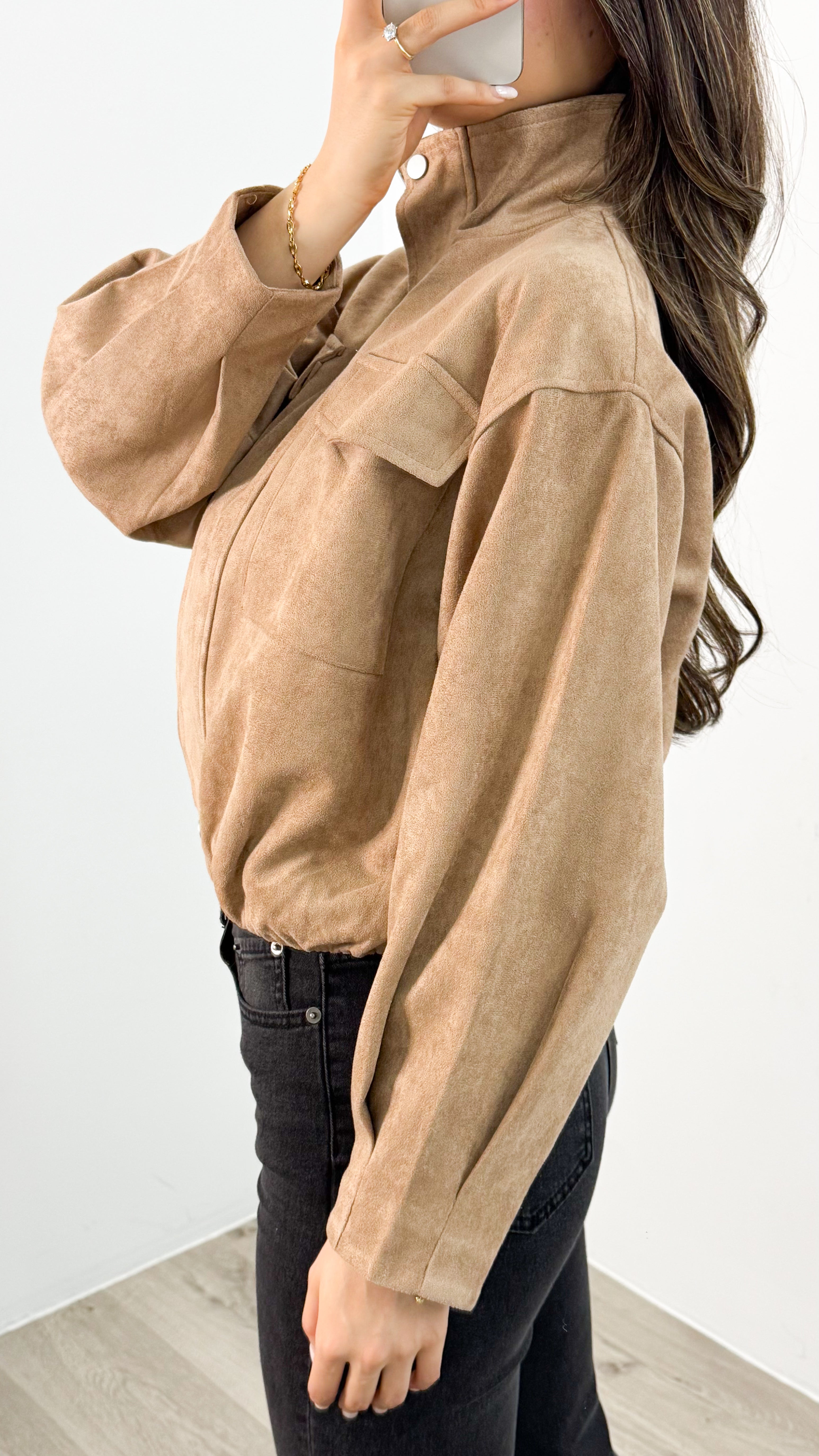 TULLY BOMBER JACKET - BEIGE