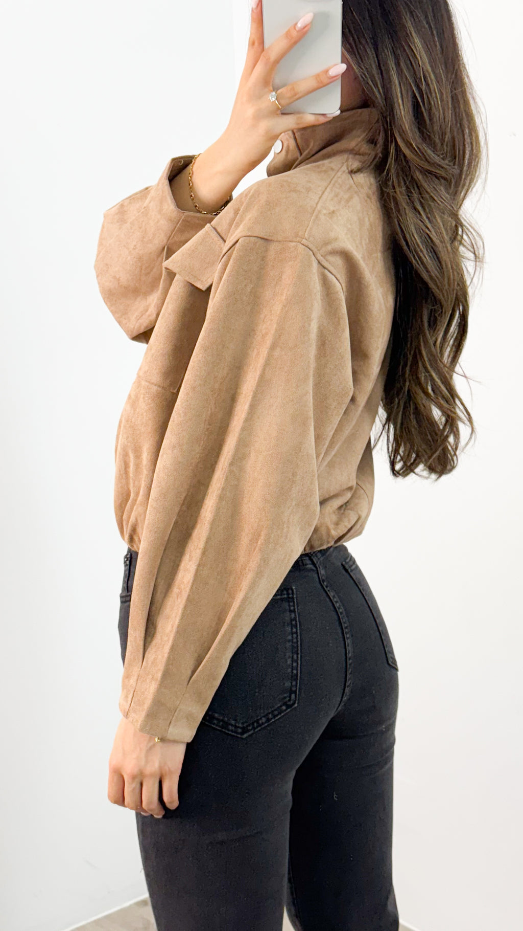 TULLY BOMBER JACKET - BEIGE