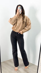 TULLY BOMBER JACKET - BEIGE