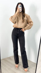 TULLY BOMBER JACKET - BEIGE