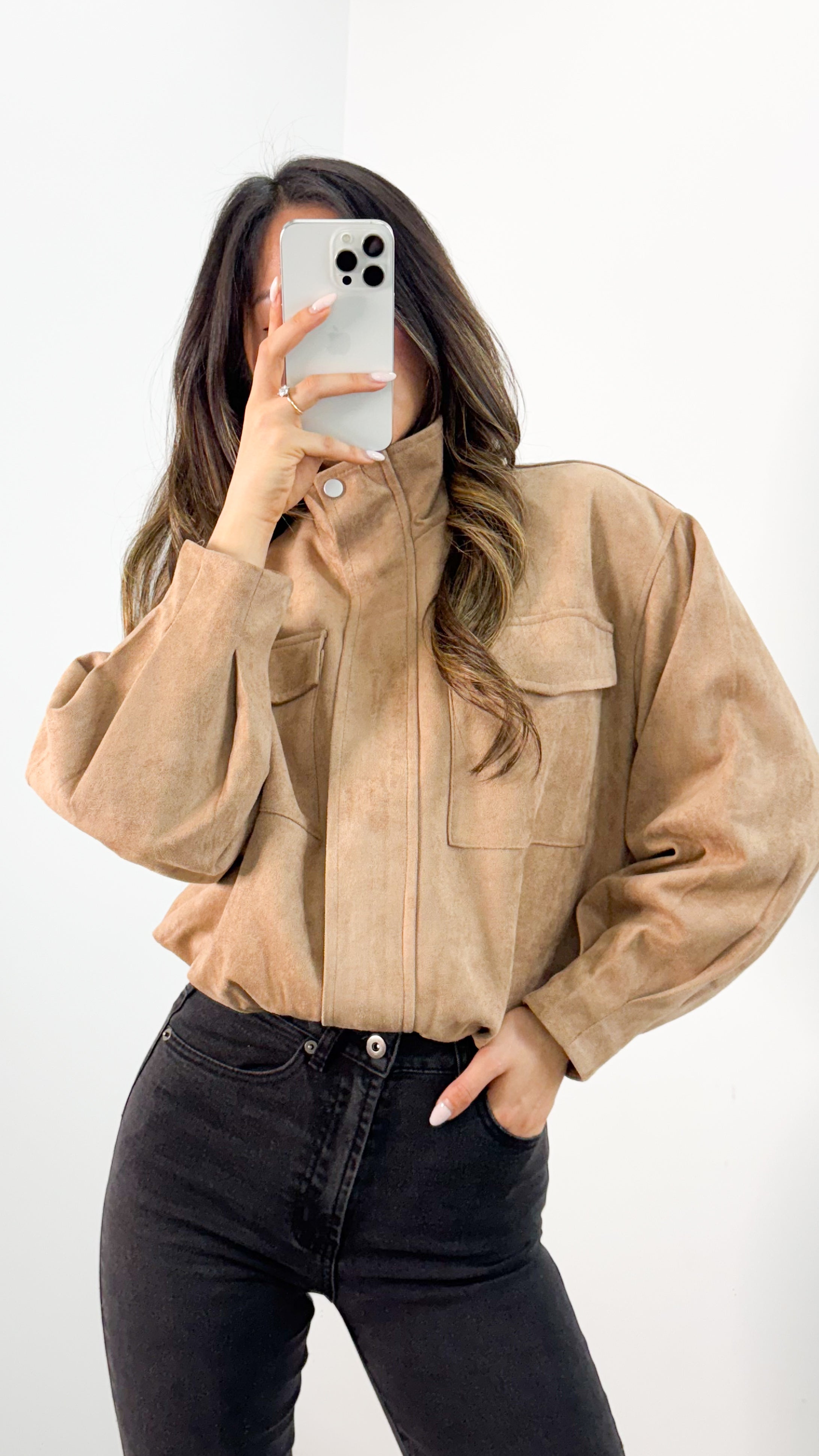 TULLY BOMBER JACKET - BEIGE