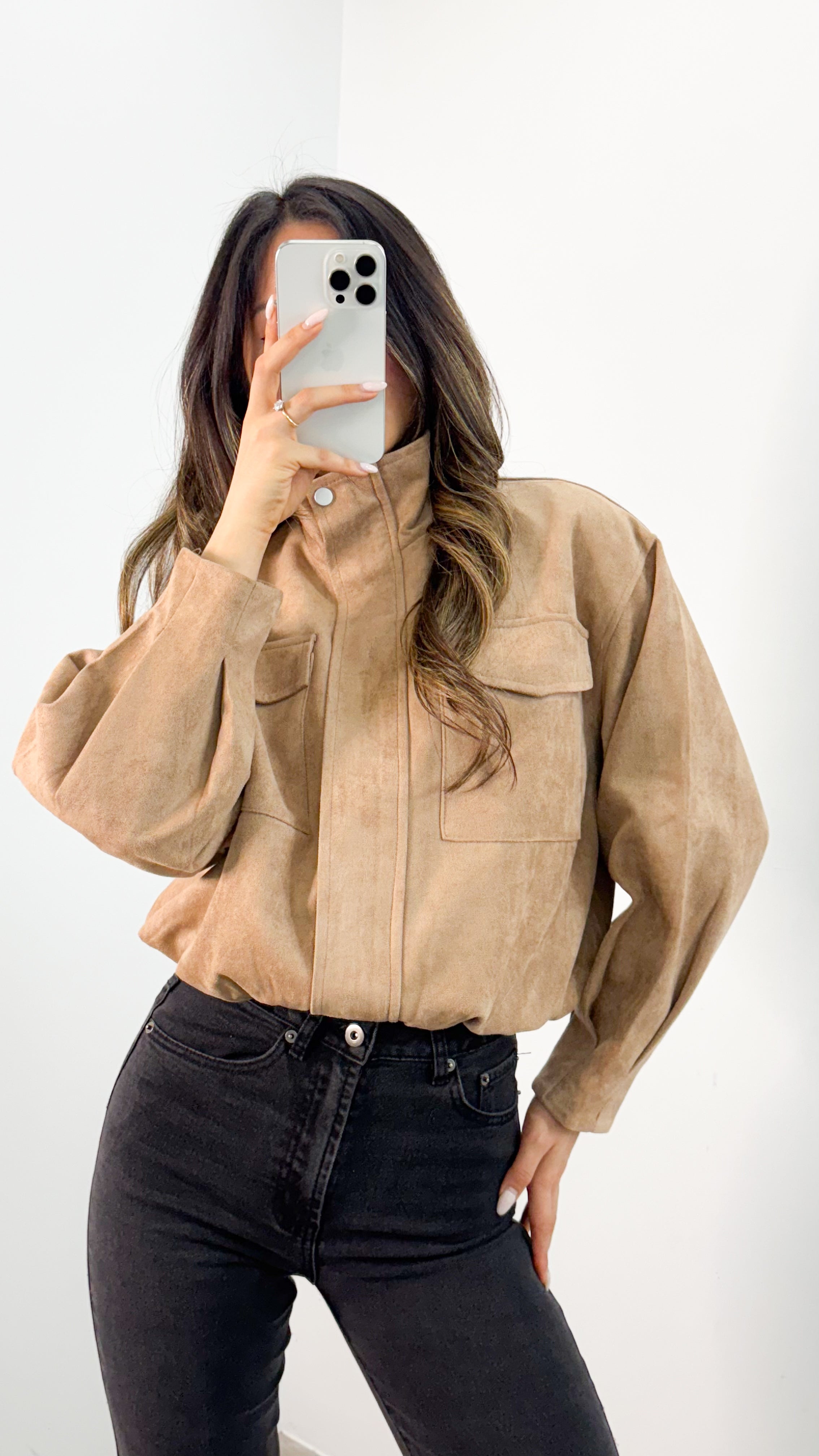 TULLY BOMBER JACKET - BEIGE