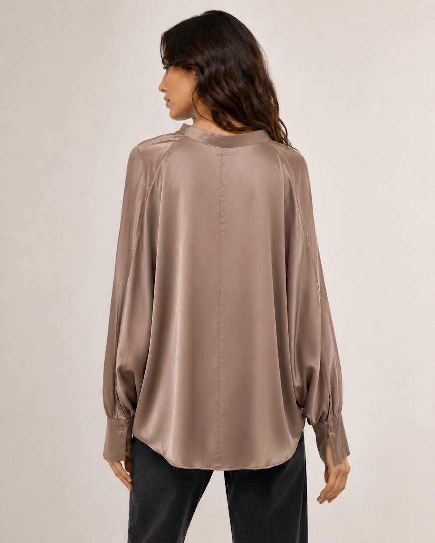 BELLA BLOUSE - COCOA