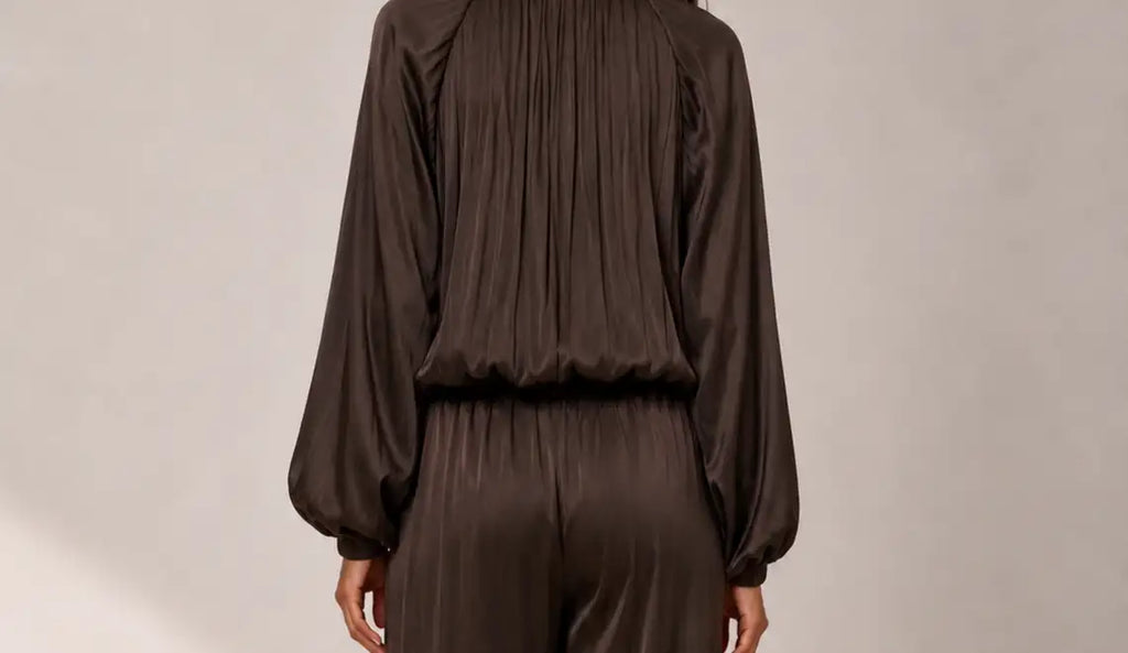 MILAN BOMBER JACKET - CHOCOLATE