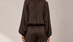 MILAN BOMBER JACKET - CHOCOLATE