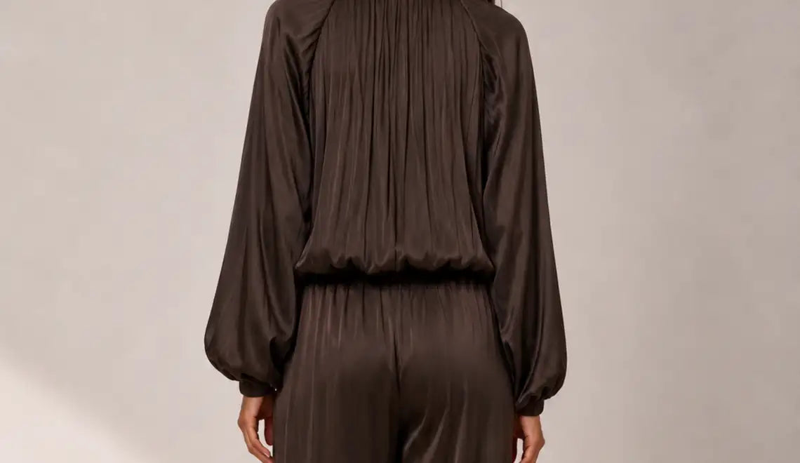MILAN BOMBER JACKET - CHOCOLATE