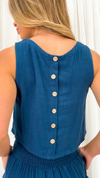 MEMPHIS TOP - NAVY