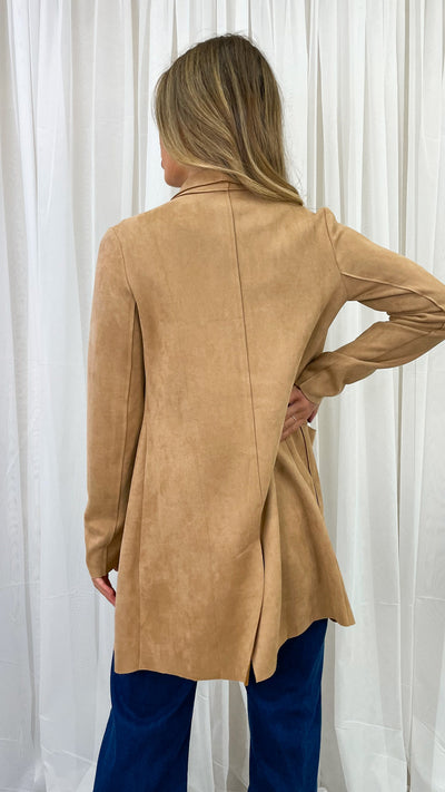 MARRIOT SUEDE JACKET - TAN