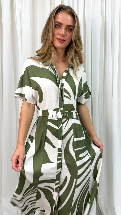 PEYTON DRESS - KHAKI