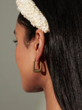 SWIRL COIL 18K GOLD PLATED EARRINGS - GOLD
