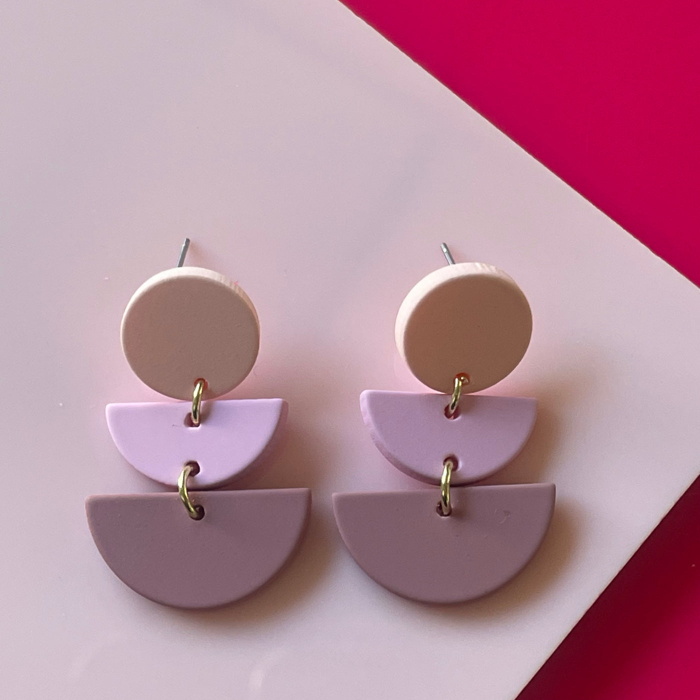 'PINK GIN' MOLLY EARRINGS - PINK