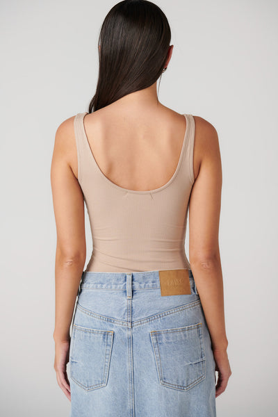 'BAYSE' MIA BODYSUIT - BISCOTTI