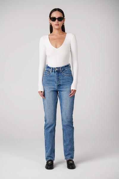 'BAYSE’ ATHERTON BODYSUIT - WHITE