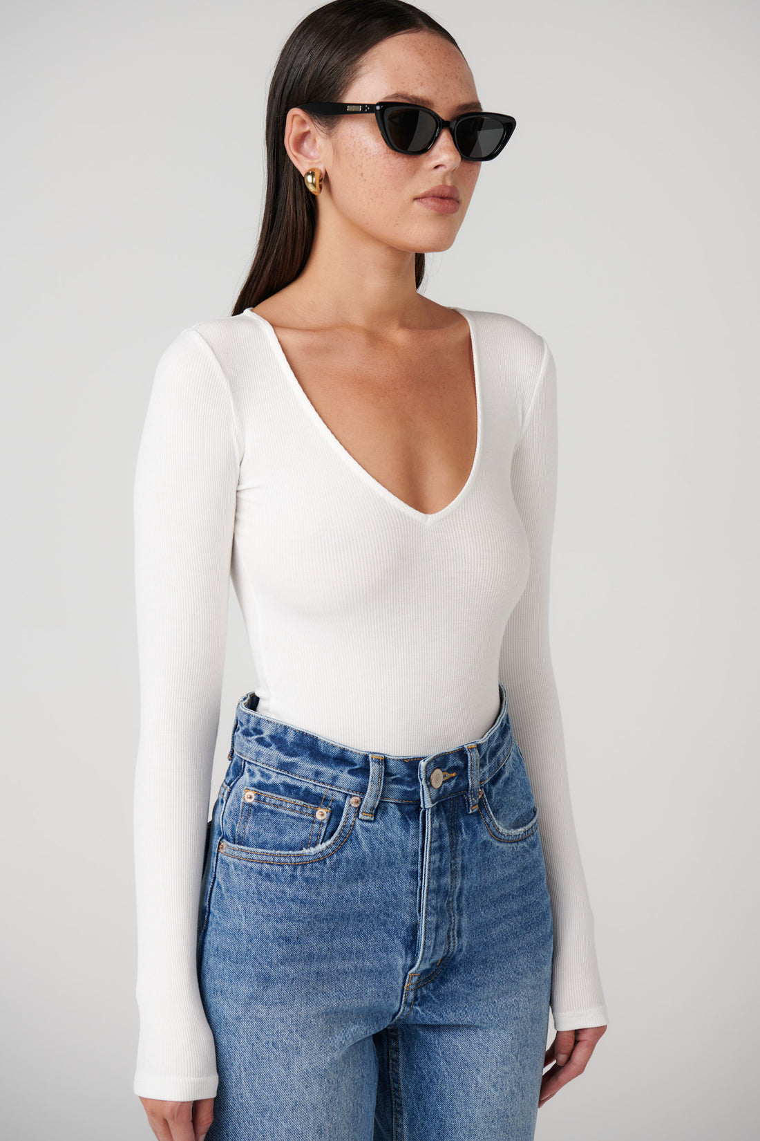 'BAYSE’ ATHERTON BODYSUIT - WHITE