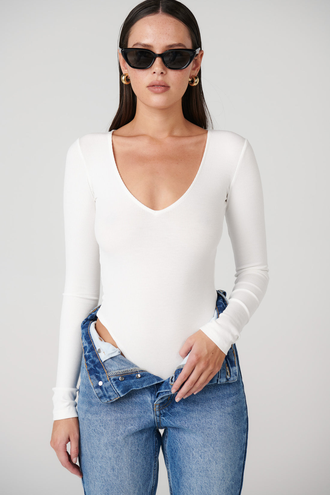 'BAYSE’ ATHERTON BODYSUIT - WHITE