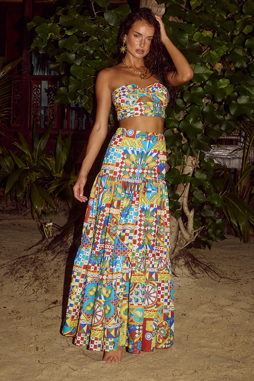 AYLA MAXI SKIRT - PHAEDRA PRINT