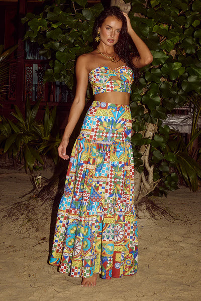 AYLA MAXI SKIRT - PHAEDRA PRINT